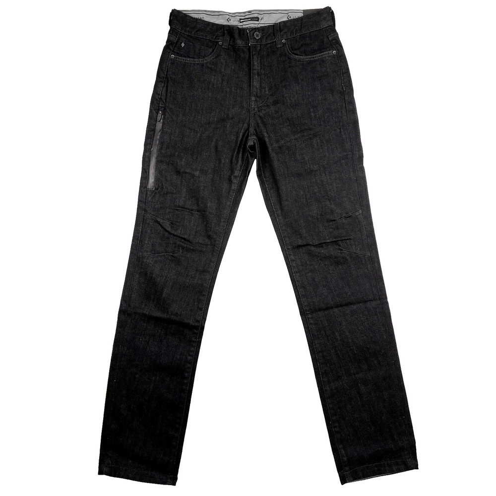 NWT Black Diamond Pants Mens 32x34 Black Mission Wool Denim Pant Outdoors Hiking